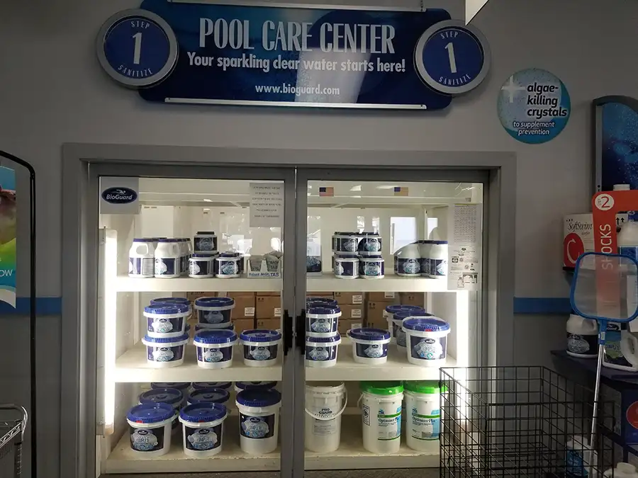 Jan Master Pool & Spa store location professional water analysis center in store, pool water maintenance chemicals - Decatur, IL
