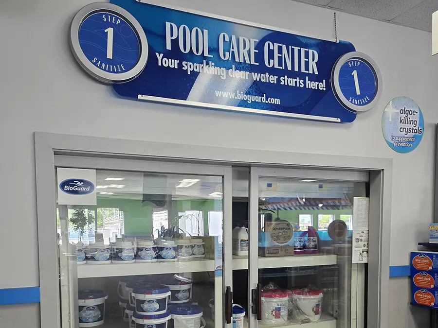 Jan Master Pool & Spa store location professional water analysis center in store, pool water maintenance chemicals - Decatur, IL