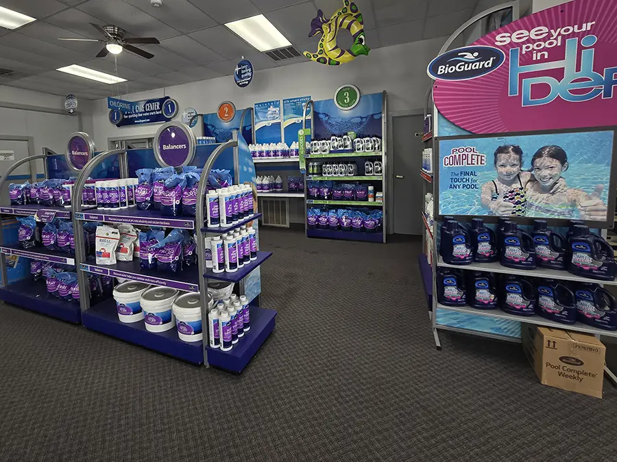 Jan Master Pool & Spa store location professional water analysis center in store, pool water maintenance chemicals - Decatur, IL